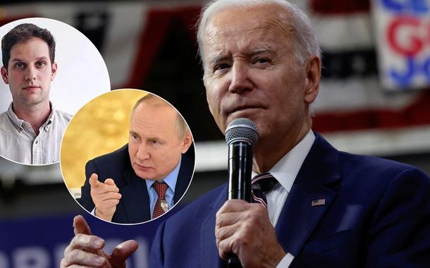 Evan Gershkovich, Vladimir Putin e Joe Biden