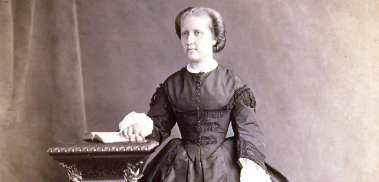 Princesa Isabel em fotografia de Joaquim Insley Pacheco em 1865