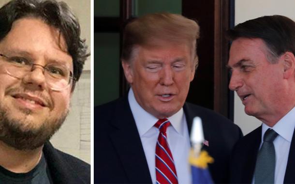 Montagem (da esq. para a dir.): Fernando Horta, Donald Trump e Jair Bolsonaro