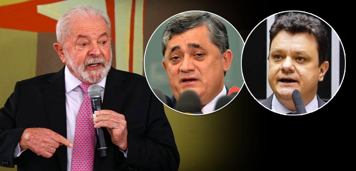 Montagem: presidente Lula e deputados Eduardo Guimarães e Odair Cunha