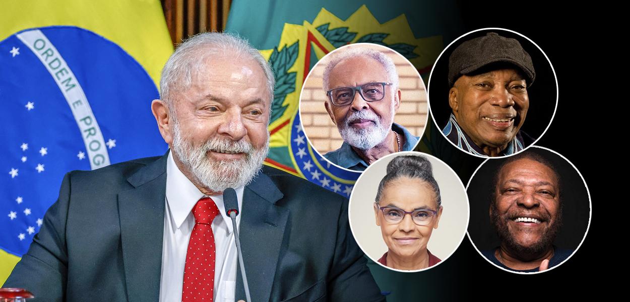 Lula, Gilberto Gil, Milton Nascimento, Marina Silva e Martinho da Vila