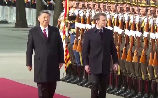 Xi Jinping e Emmanuel Macron