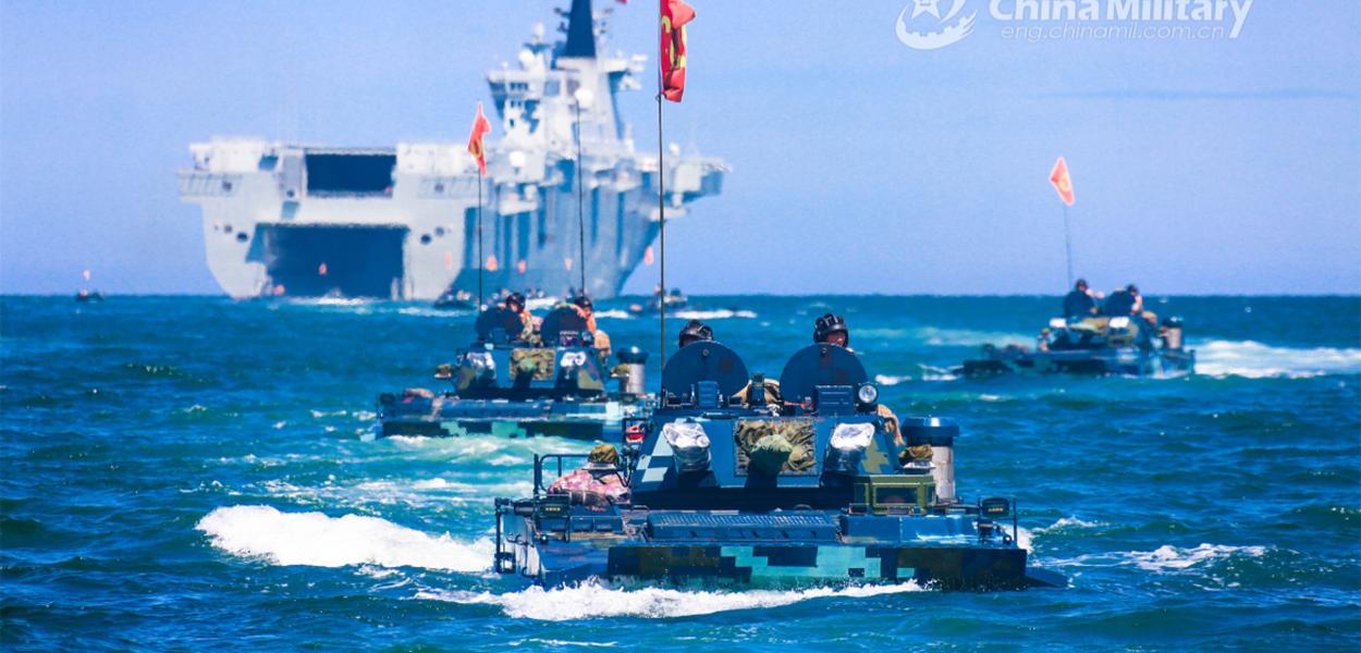 China realiza exercícios militares no estreito de Taiwan