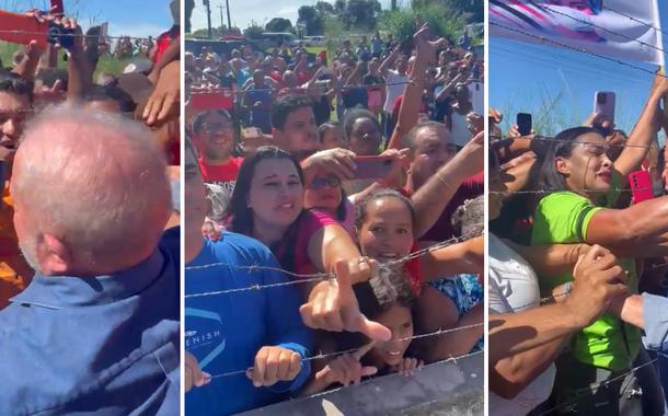 Lula durante chegada ao Maranhão