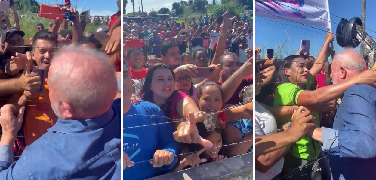 Lula durante chegada ao Maranhão
