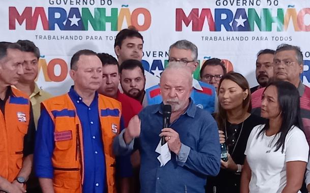 Bacabal (MA), 09.04.2023 - Presidente da República, Luiz Inácio Lula da Silva, acompanhado do governador do Maranhão, Carlos Brandão, visita áreas atingidas pelas fortes chuvas que castigaram mais de 60 cidades no Maranhão