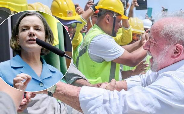 Gleisi Hoffmann e Lula