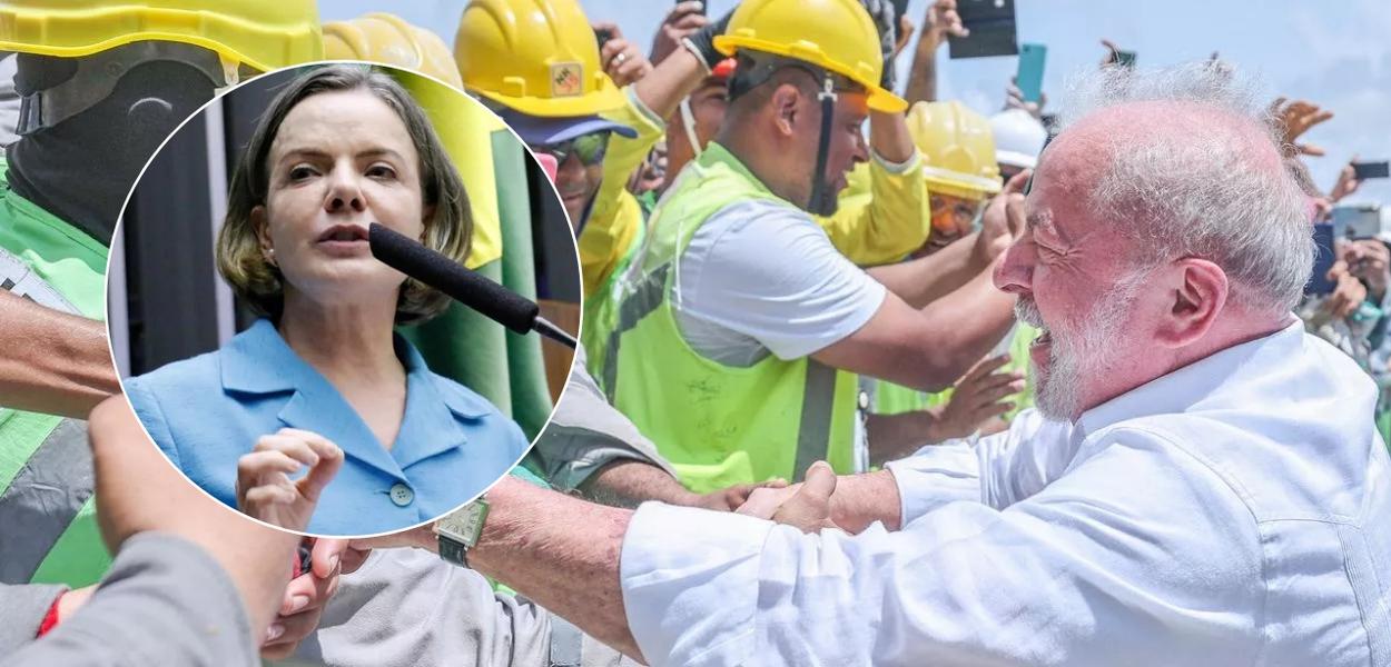 Gleisi Hoffmann e Lula