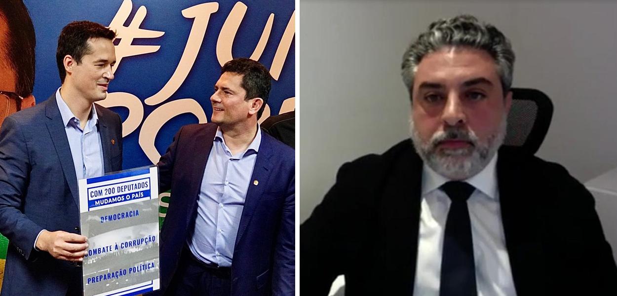 Montagem (da esq. para a dir.): Deltan Dallagnol, Sergio Moro e Tacla Duran