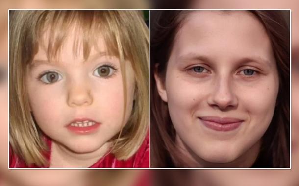 Madeleine McCann (à esq.) e Julia Faustyna