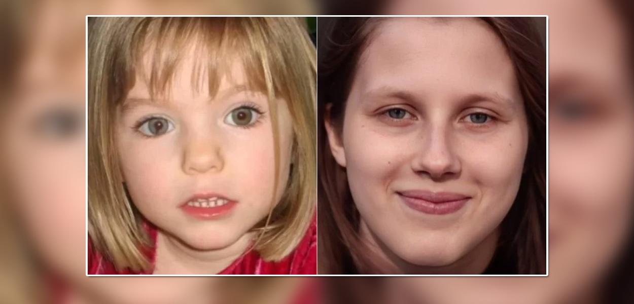 Madeleine McCann (à esq.) e Julia Faustyna