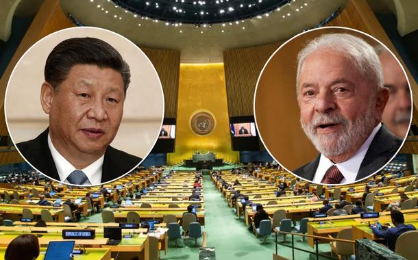 Xi Jinping, ONU e Luiz Inácio Lula da Silva