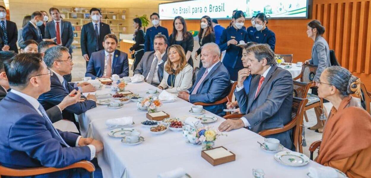 Juscelino Filho, Rodrigo Pacheco, Janja, Lula, Fernando Haddad e Marina Silva