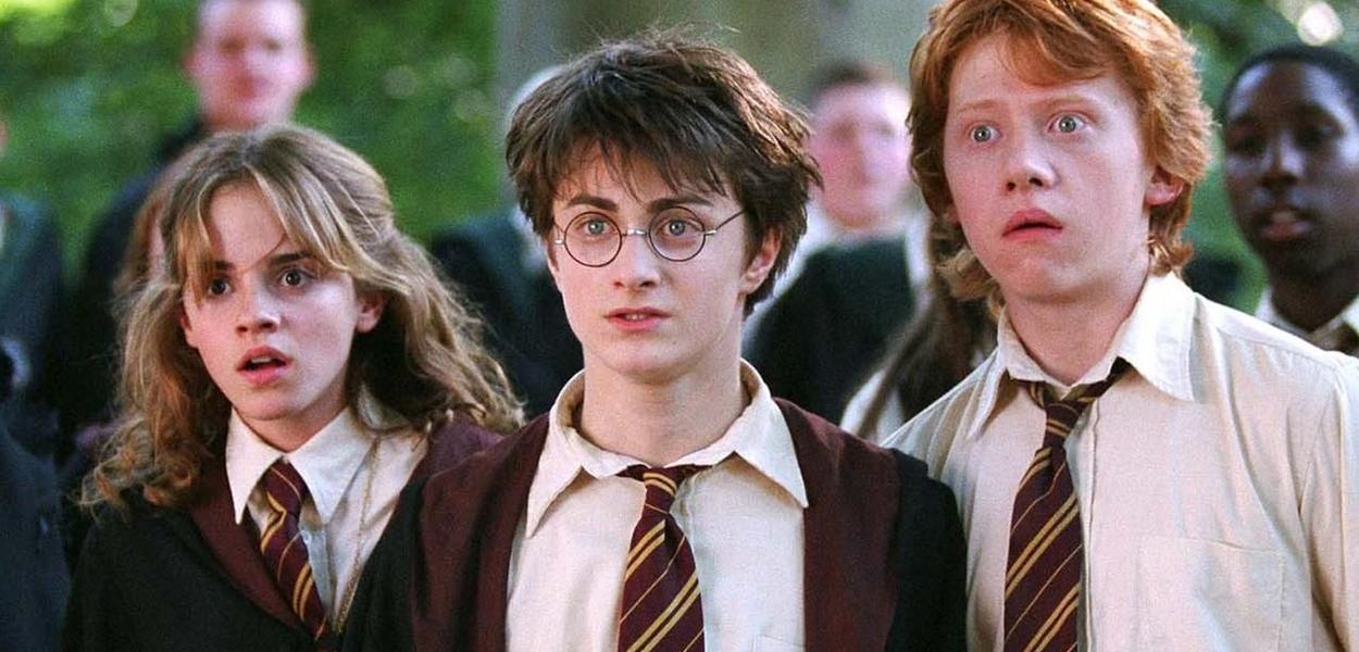 Atores nos papéis de Harry, Ron e Hermione