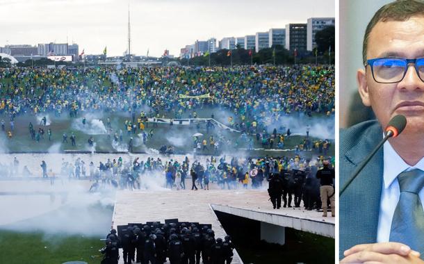 Joveci Xavier de Andrade, empresário bolsonarista, durante depoimento à CPI na Câmara Legislativa do DF
