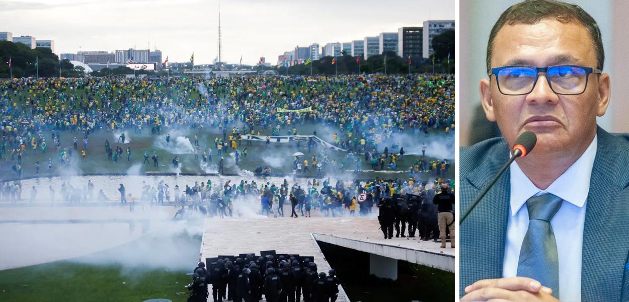 Joveci Xavier de Andrade, empresário bolsonarista, durante depoimento à CPI na Câmara Legislativa do DF