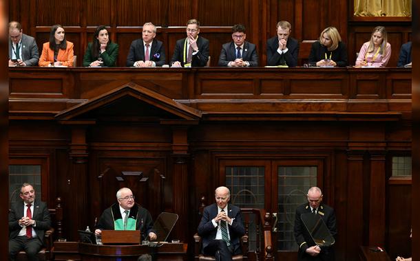 Biden no Parlamento da Irlanda 13/04/2023