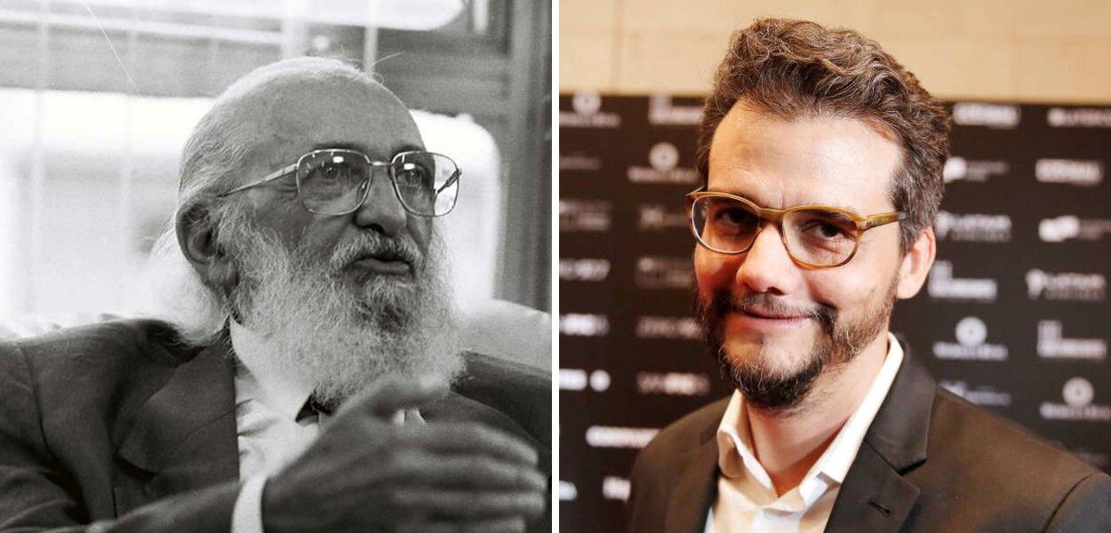 Paulo Freire (à esq.) e Wagner Moura