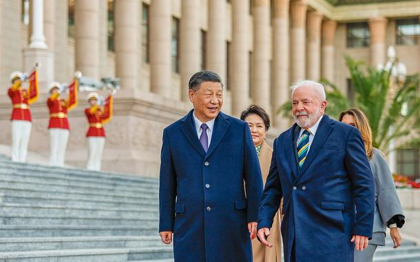 Lula e Xi Jinping em Pequim - 14/04/2023