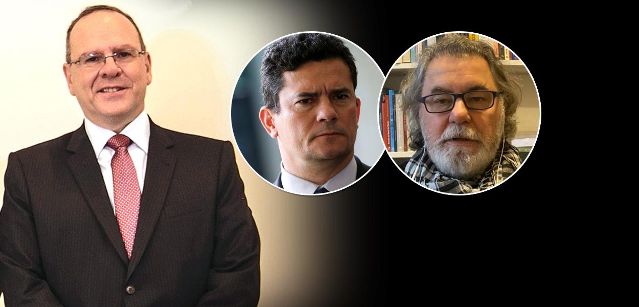 Montagem (da esq. para dir.): Marcelo Malucelli, Sergio Moro e Lenio Streck