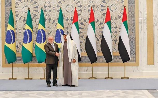 Lula e o Xeique Mohammed bin Zayed Al Nahyan