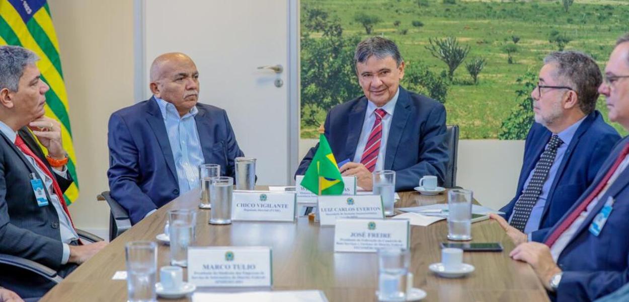 Deputado Chico Vigilante, ministro Wellington Dias e empresariado do DF