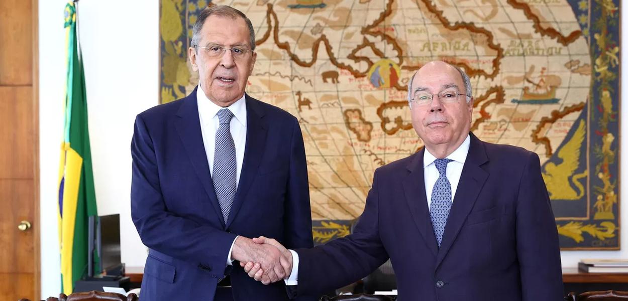 Lavrov e Vieira em Brasília