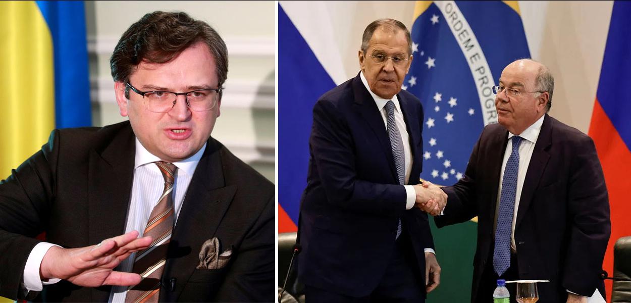 Dmytro Kuleba, Sergei Lavrov e Mauro Vieira