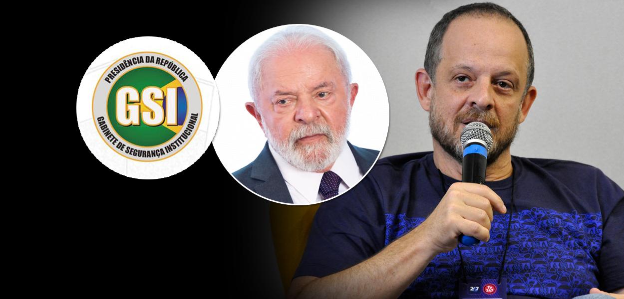 Montagem (da esq. para a dir.): Gabinete de Segurança Institucional, Luiz Inácio Lula da Silva e Breno Altman