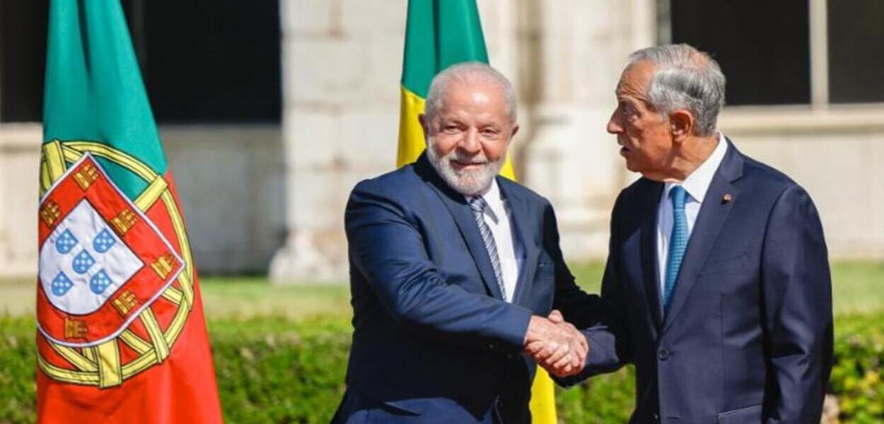 Lula e Marcelo Rebelo de Sousa