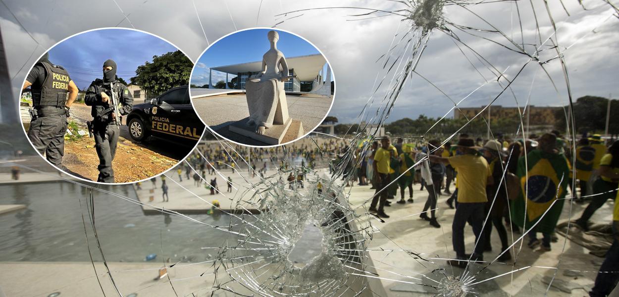 Gonçalves Dias no Palácio do Planalto durante ataques de 8 de janeiro