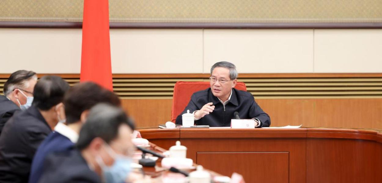 Li Qiang, primeiro-ministro chinês (Foto: Xinhua) Li Qiang, primeiro-ministro chinês