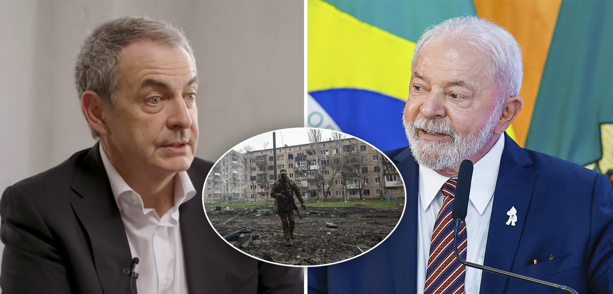 Luis Rodríguez Zapatero, guerra na Ucrânia e Lula (Foto: Reprodução/Youtube | REUTERS/Anna Kudriavtseva | Ricardo Stuckert/PR) Luis Rodríguez Zapatero, guerra na Ucrânia e Lula