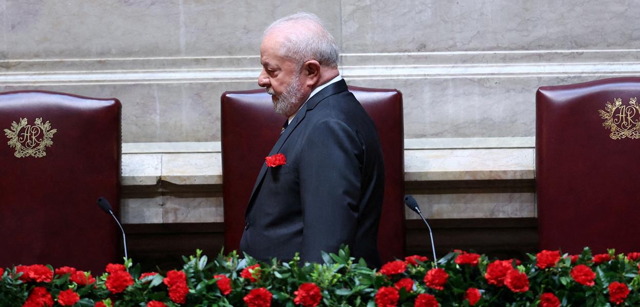 Presidente Luiz Inácio Lula da Silva no Parlamento de Portugal durante comemorações dos 49 anos da Revolução dos Cravos 25/04/2023