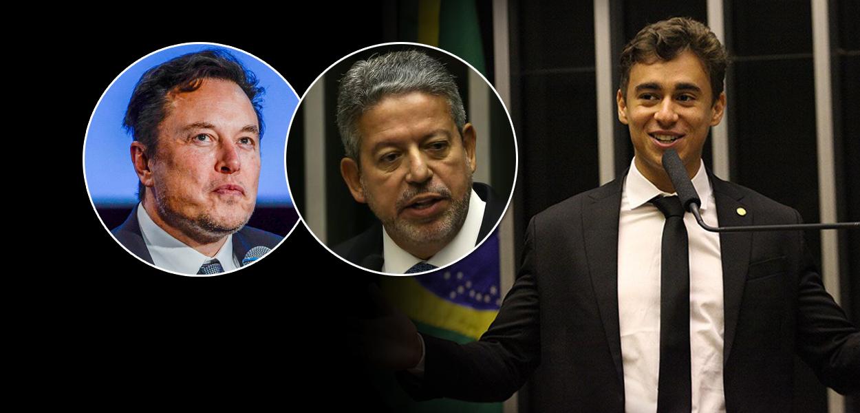 Elon Musk, Arthur Lira e Nikolas Ferreira