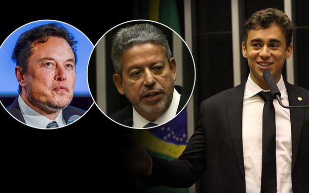 Elon Musk, Arthur Lira e Nikolas Ferreira