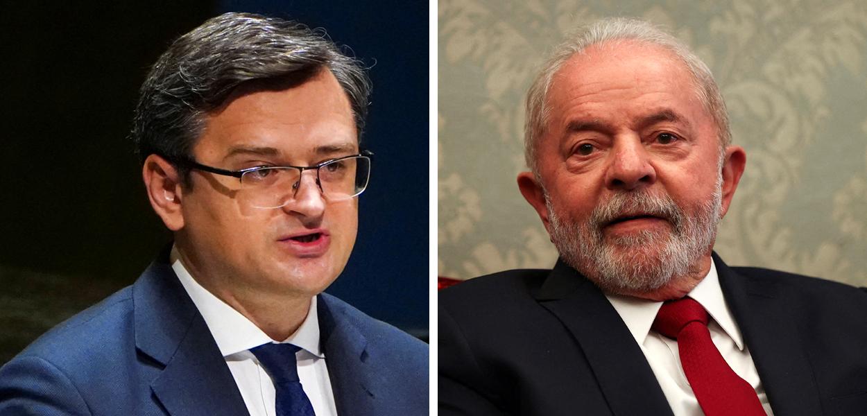 Dmytro Kuleba e Luiz Inácio Lula da Silva (Foto: Reuters) Dmytro Kuleba e Luiz Inácio Lula da Silva