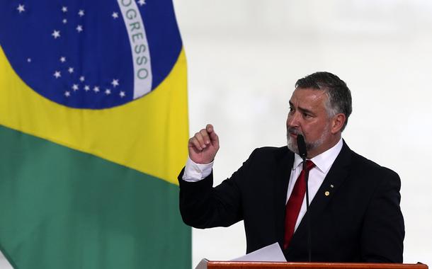 Paulo Pimenta, toma posse, no Salão Oeste do Palácio do Planalto