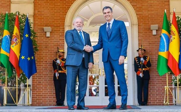 Lula e Pedro Sánchez
