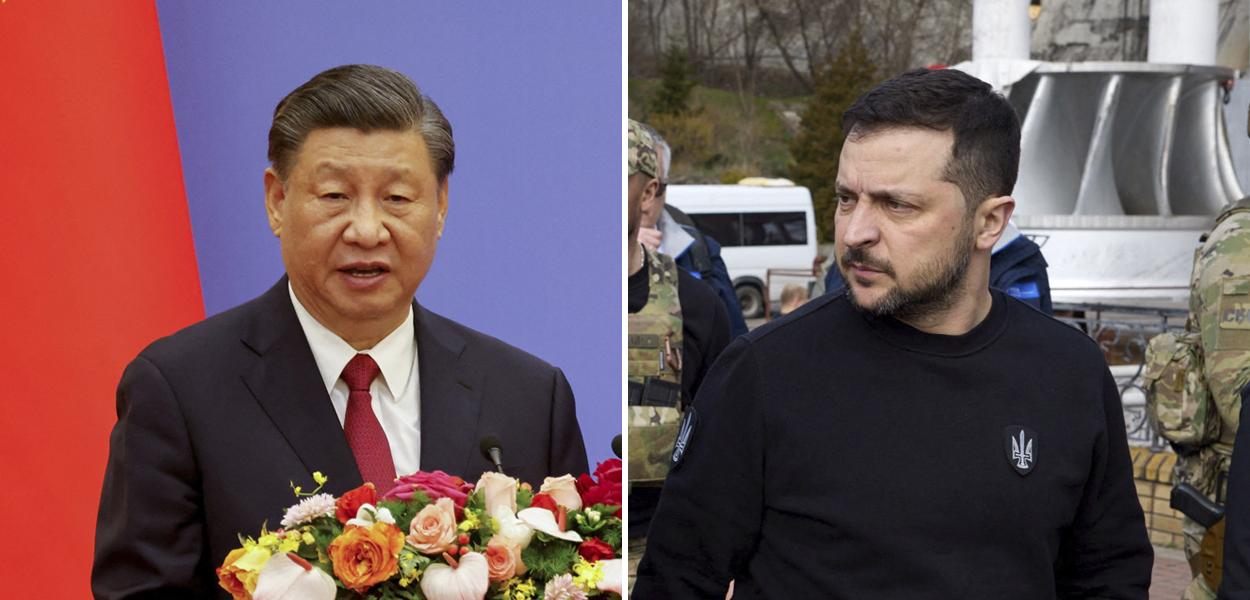 Xi Jinping e Volodymyr Zelensky