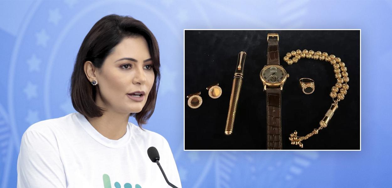 Michelle Bolsonaro e joias