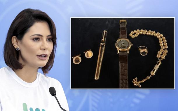 Michelle Bolsonaro e joias