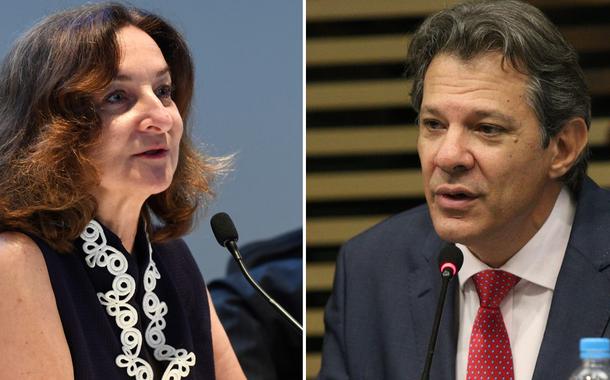 Grace Perez-Navarro, da diretora da OCDE, e ministro da Fazenda, Fernando Haddad