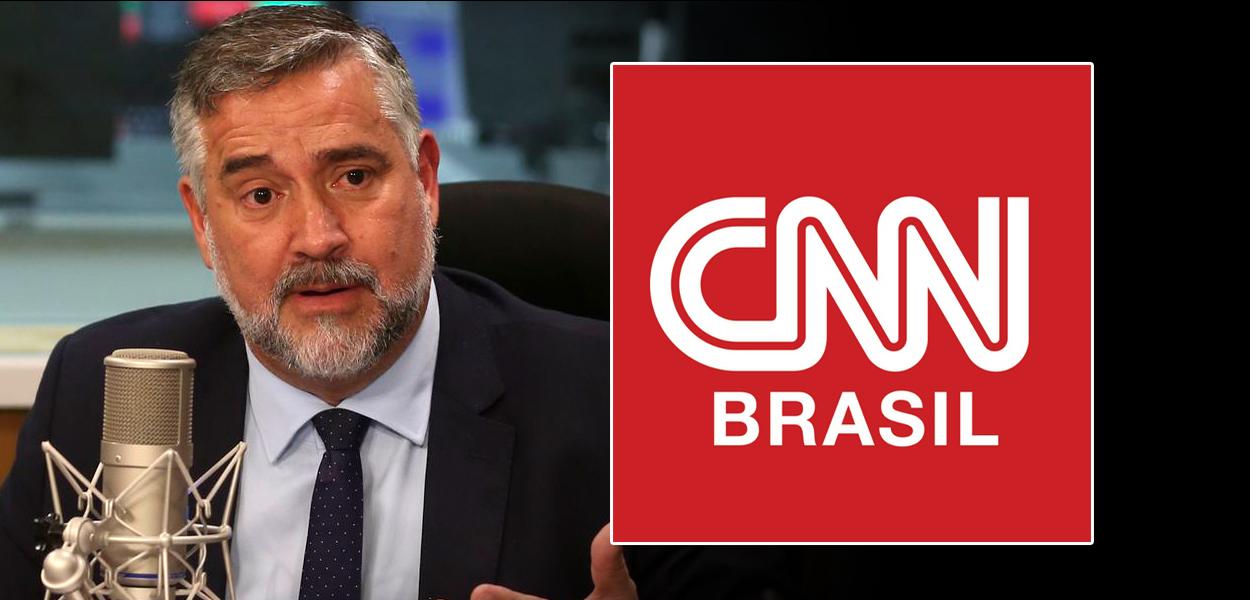 Ministro da Secom, Paulo Pimenta, e CNN Brasil