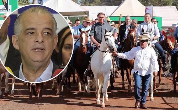 Márcio França e Jair Bolsonaro na Agrishow