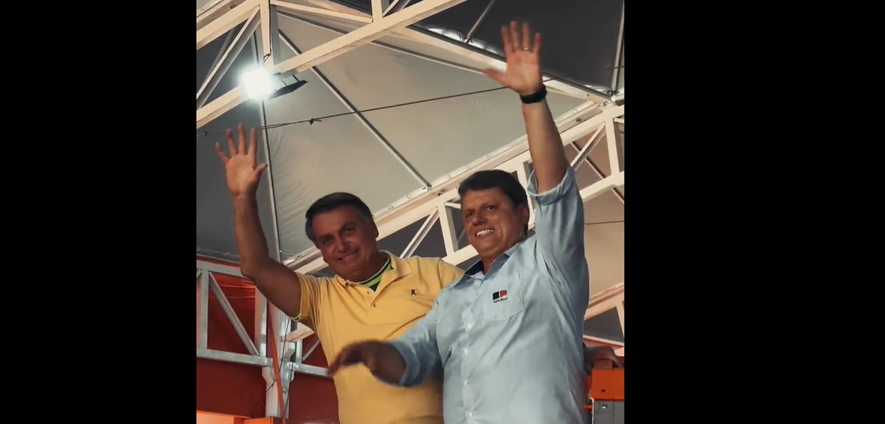 Jair Bolsonaro e Tarcísio de Freitas