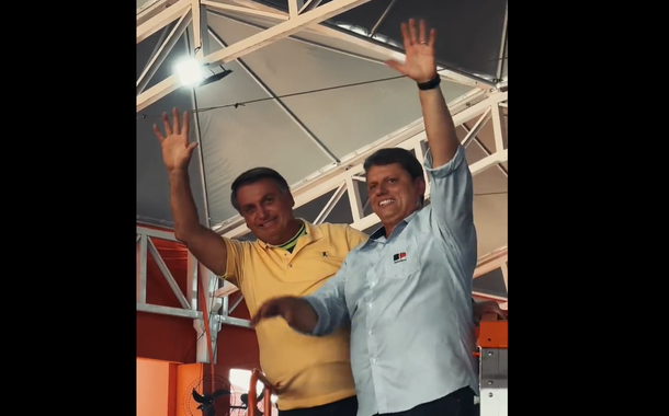 Jair Bolsonaro e Tarcísio de Freitas