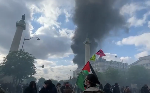 Protestos na França contra a reforma da Previdência