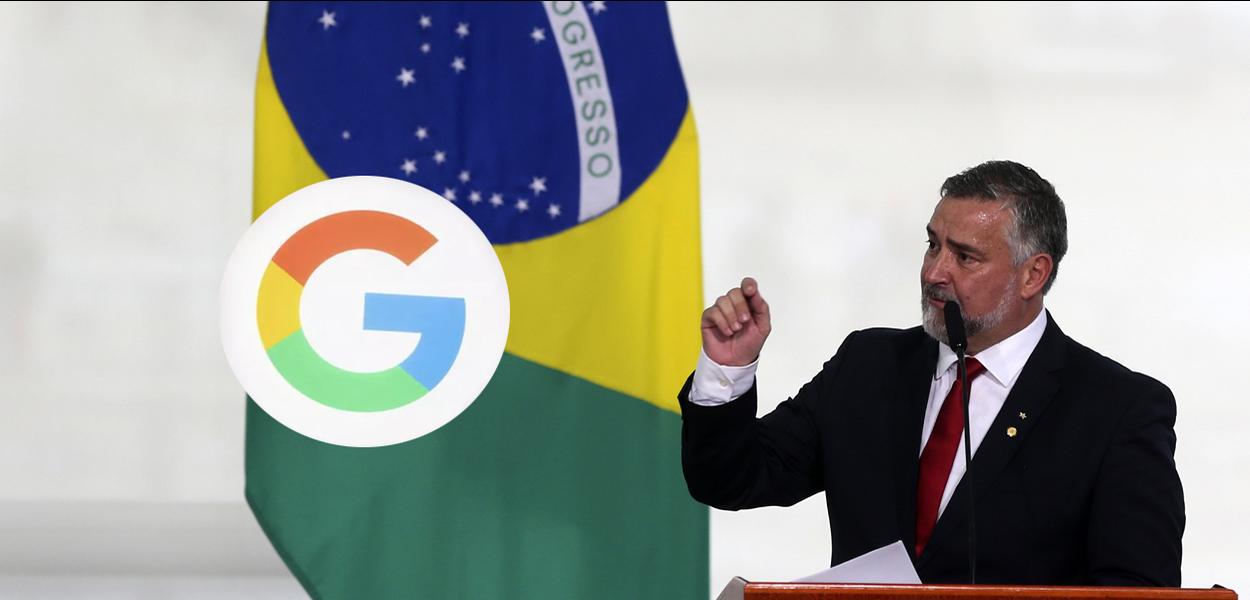 Ministro da Secom, Paulo Pimenta, e Google