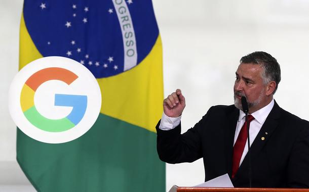 Ministro da Secom, Paulo Pimenta, e Google